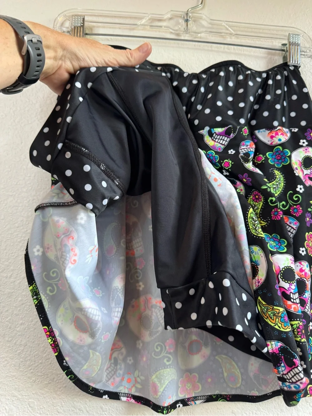 SPARKLE SKIRTS Skort - Day of the Dead